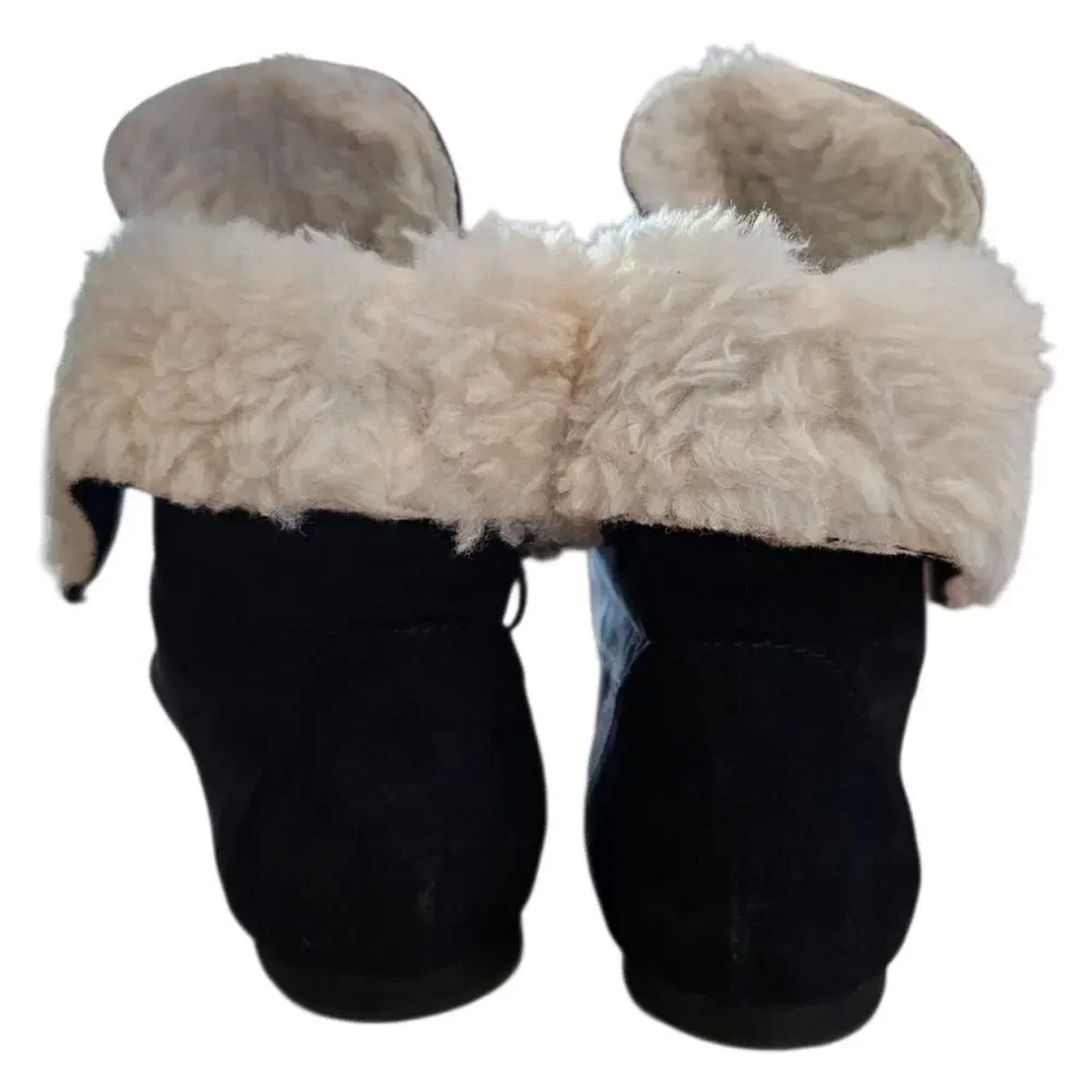 American Rag Cie Womens Black Moccasin Boots, Black, Sz 10